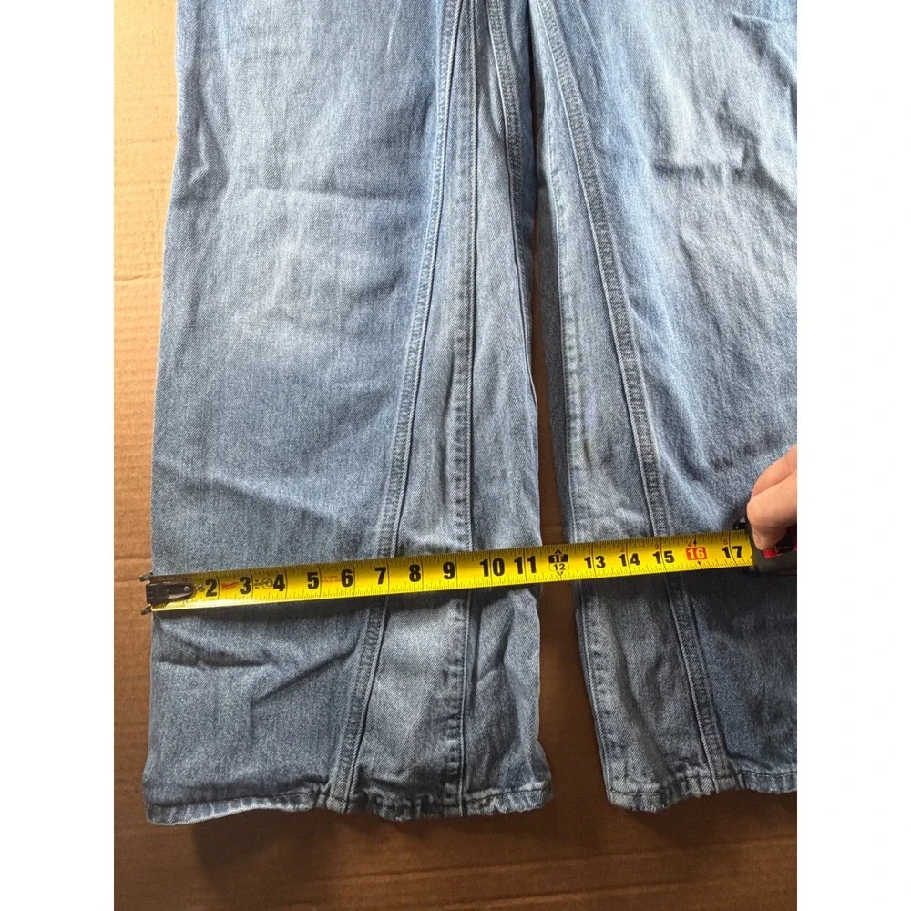 Levi's 94 Baggy Wide Leg Jeans Womens 30x31 Blue High Rise Tag W27 Denim